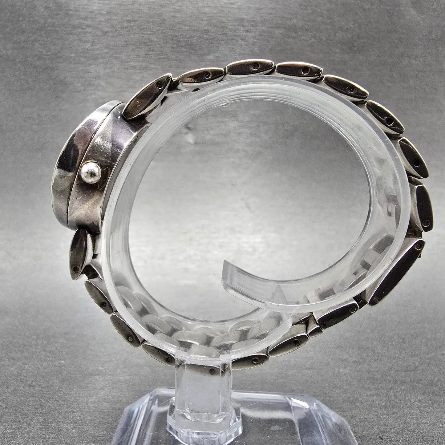 Ecclissi Watch Women 27mm Silver Dial Two Tone Sterling Silver 32250 New Battery7
