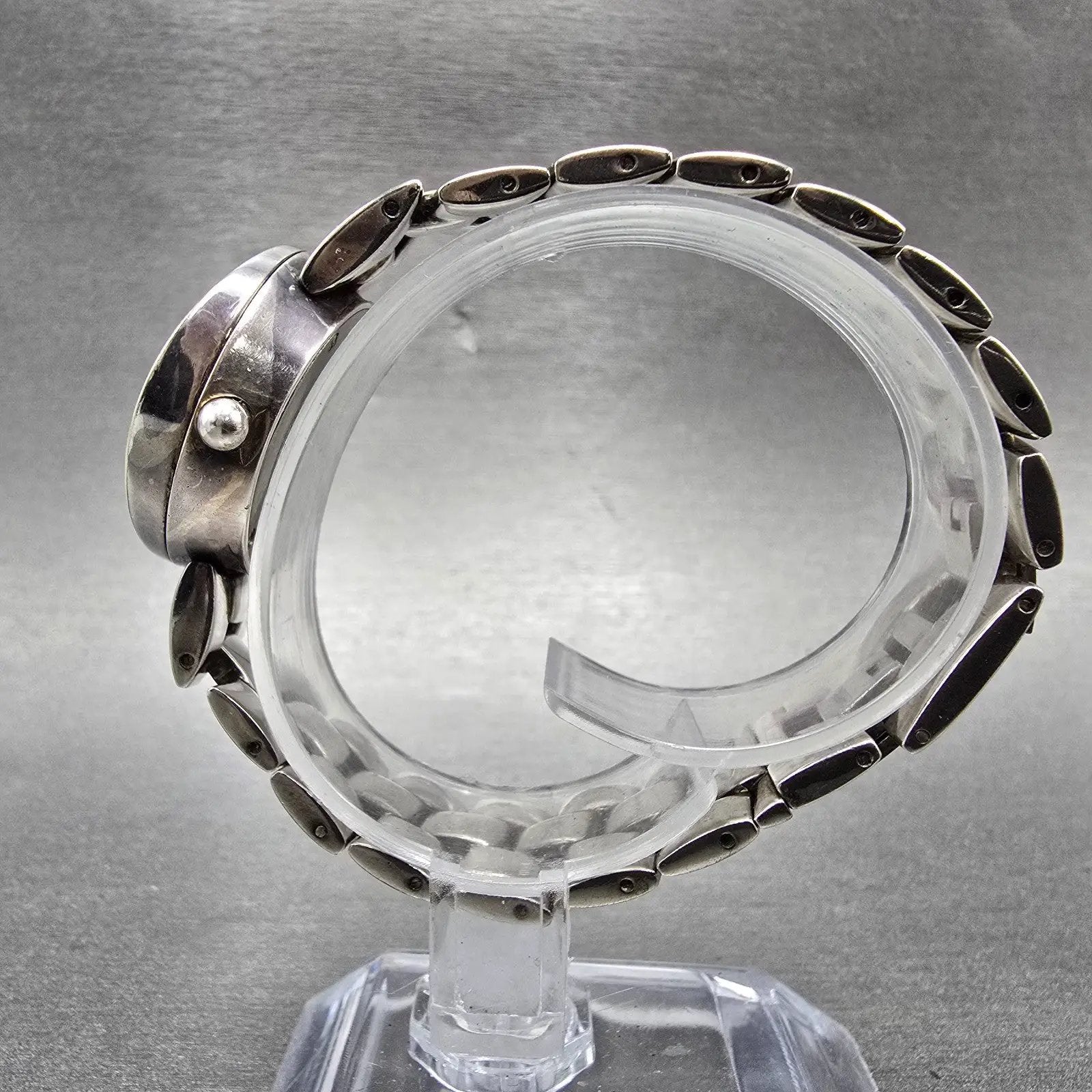 Ecclissi Watch Women 27mm Silver Dial Two Tone Sterling Silver 32250 New Battery7
