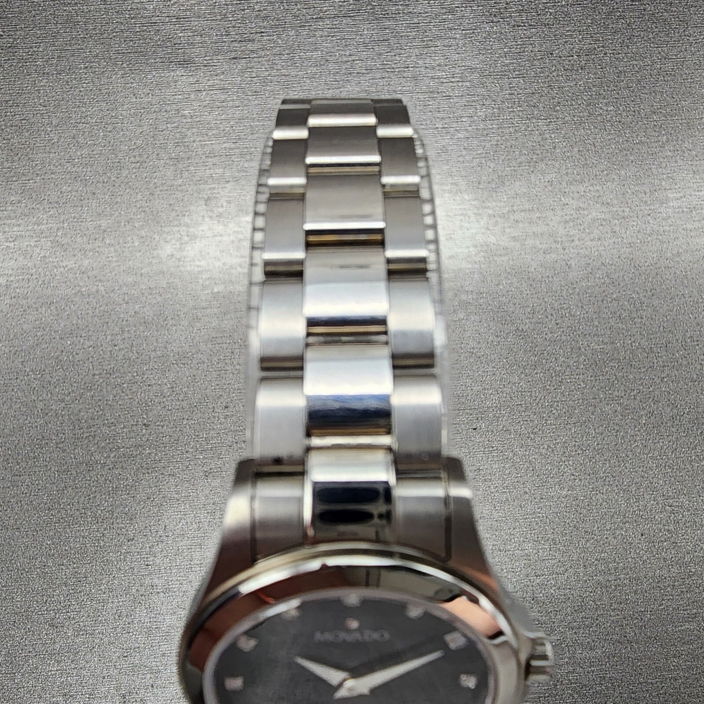 Movado Junior Sport Watch Women 26mm Black Dial Steel Round New Batt Full Set5