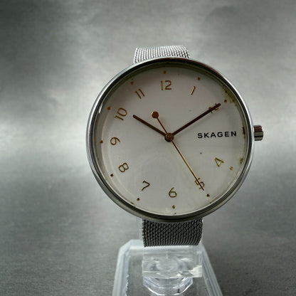 Skagen Signature Watch Women 36mm White Dial Silver Tone SKW2623 New Battery5