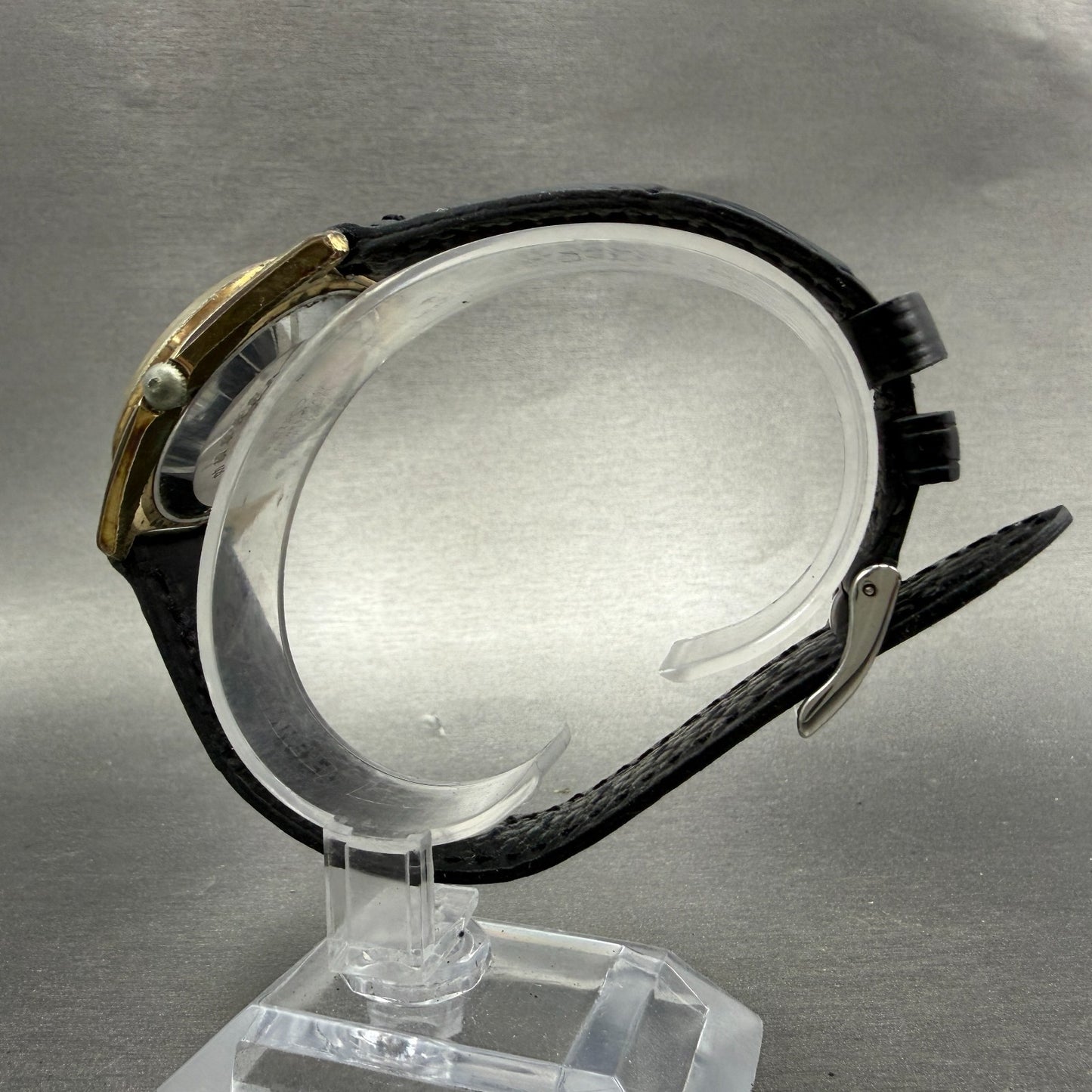 Seiko Lordmatic Watch Men 36mm Silver Dial Gold Tone Daydate 5606-7000 Runs VTG36