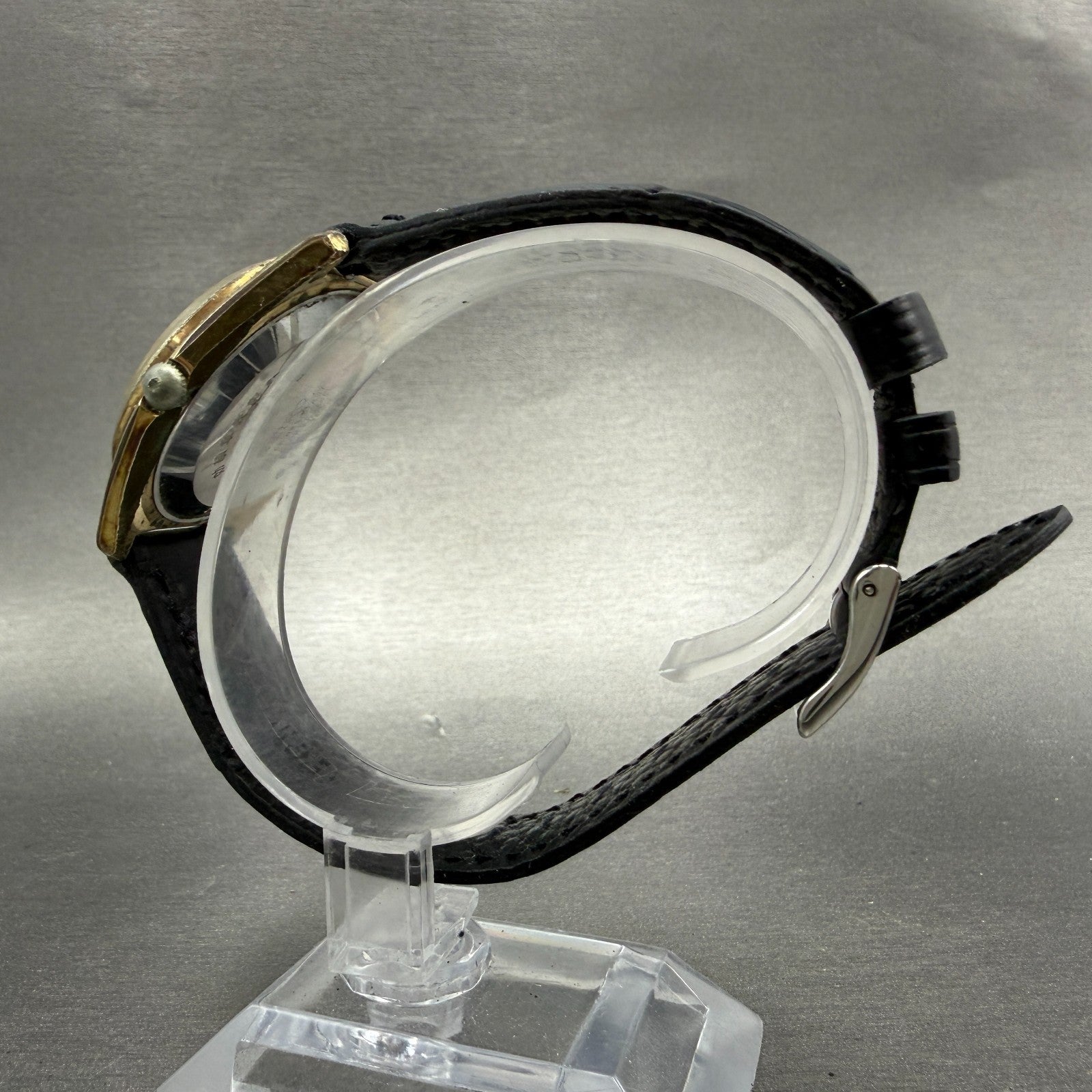 Seiko Lordmatic Watch Men 36mm Silver Dial Gold Tone Daydate 5606-7000 Runs VTG36