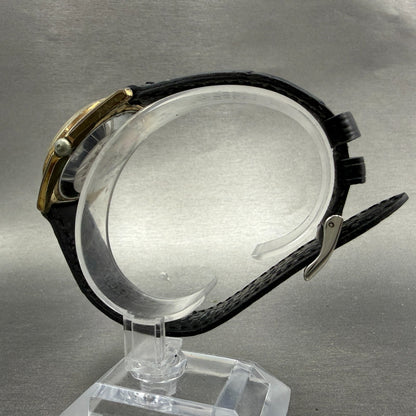 Seiko Lordmatic Watch Men 36mm Silver Dial Gold Tone Daydate 5606-7000 Runs VTG36