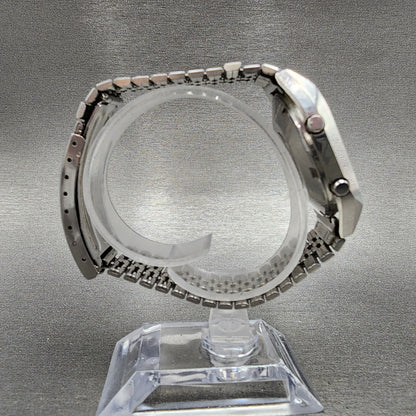 Seiko Digital Watch Men 34mm Digital Steel Alarm A134-5009 Rectangle PARTS