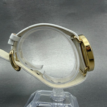 Marc Jacobs Amy Watch Women 36mm White Dial Gold Tone Round mbm1150 New Battery9