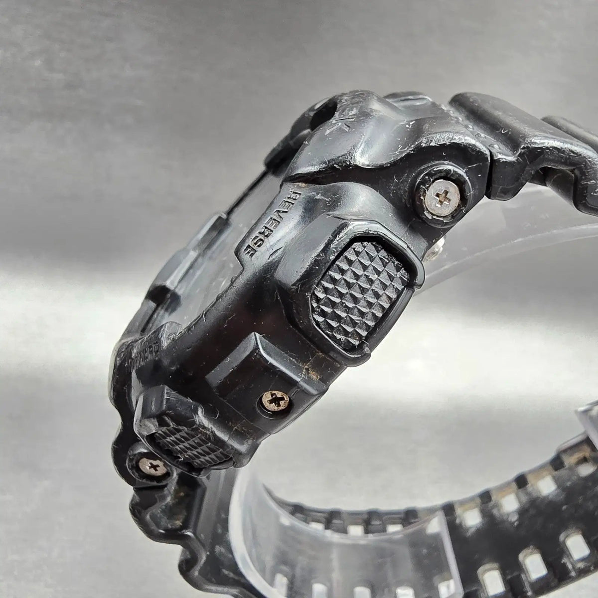 Casio G-Shock GD-100 Watch Men 51mm Black Chrono Alarm Round New Battery READ2