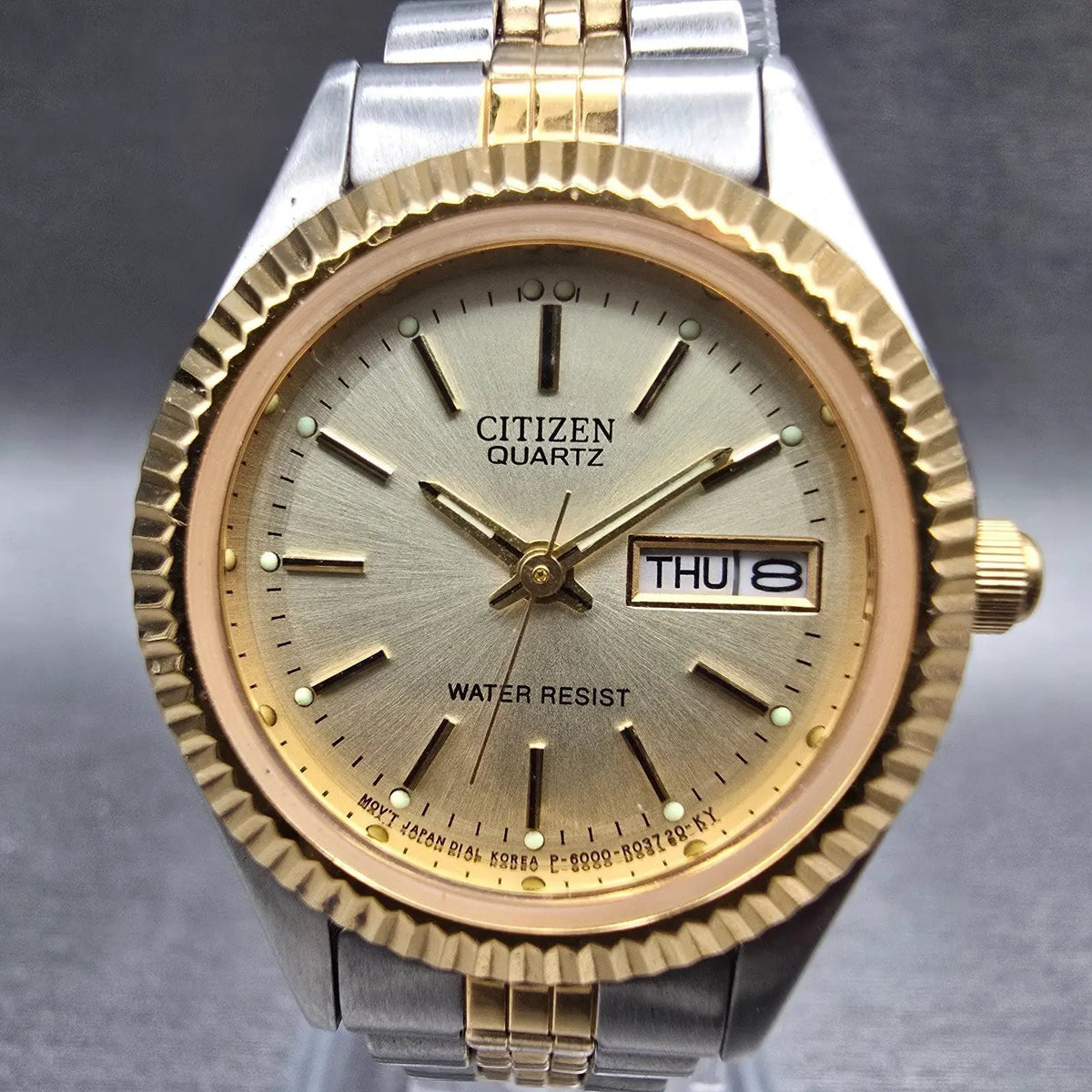 Citizen Watch Women 25mm Champagne Dial Two Tone Daydate 6000-R00413 New Battery1