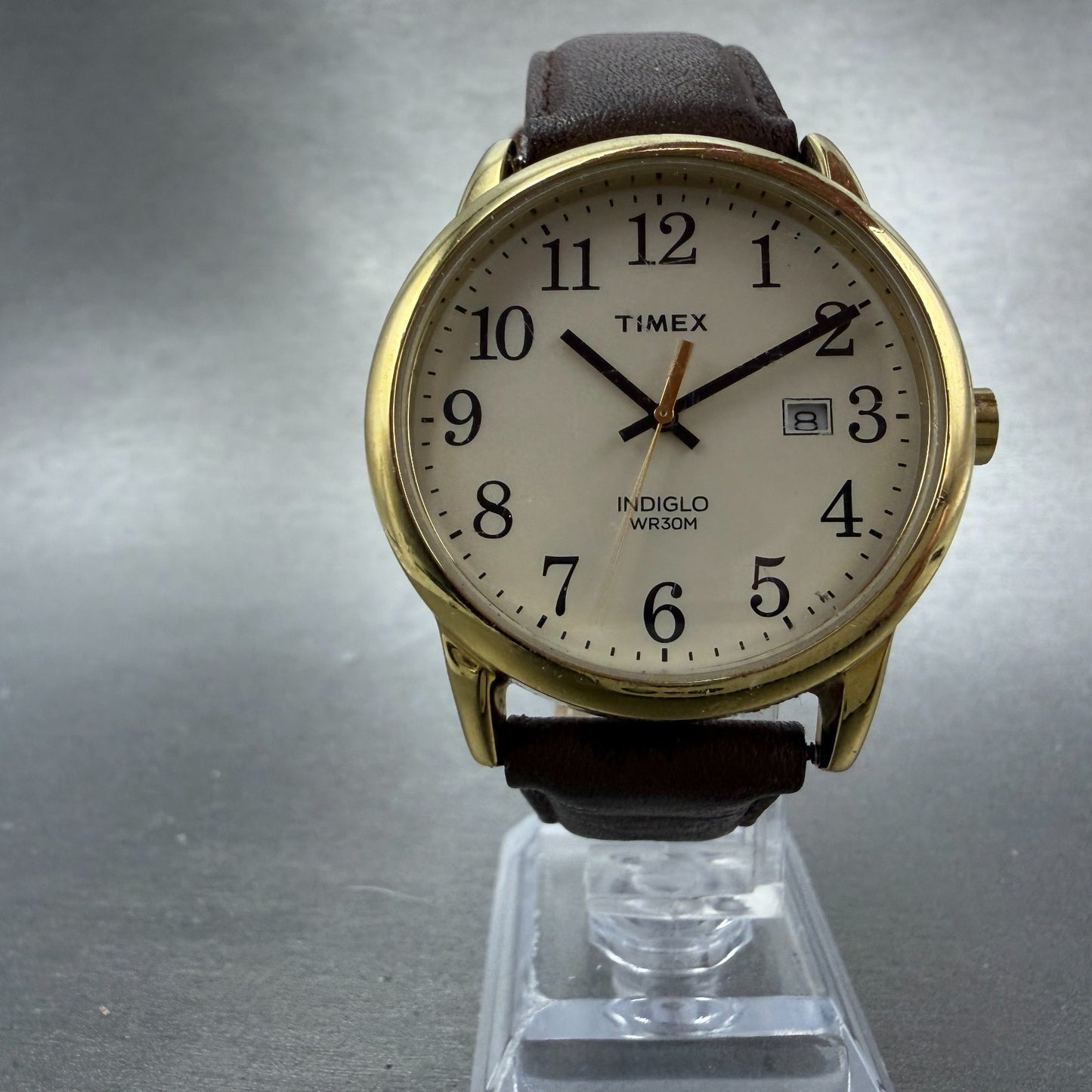 Timex Easy Raeder Watch Men 38mm White Dial Gold Tone Date TW2P75800 New Battery5