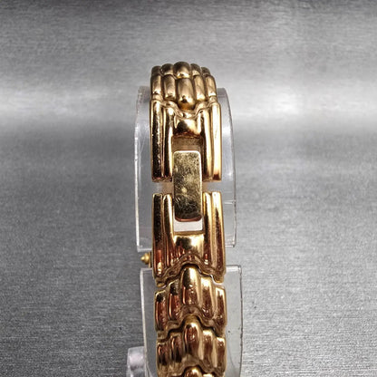 Seiko Watch Women 18mm White Dial Gold Tone Oval 4N00-7209 New Battery Vintage7