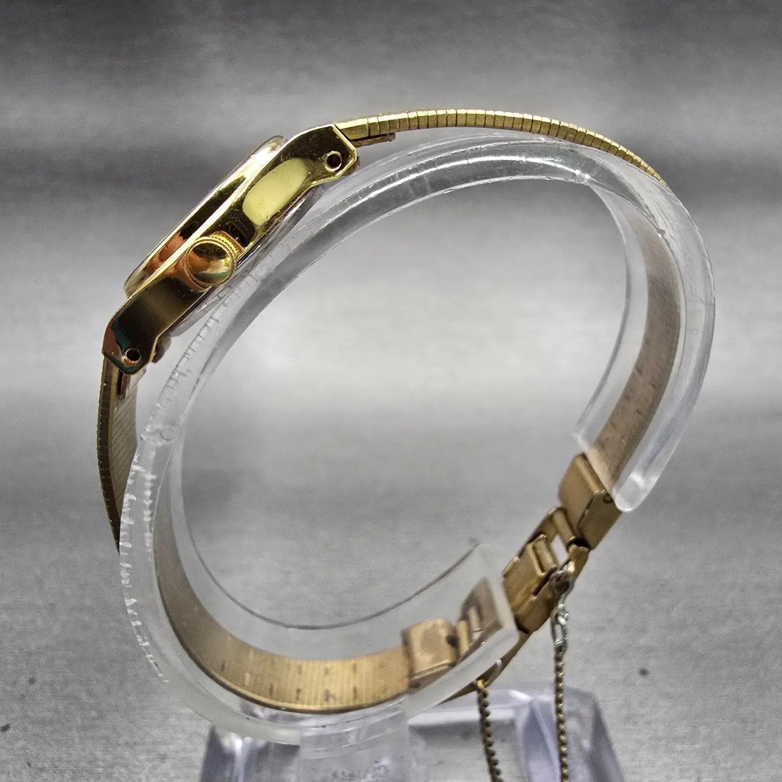 Citizen CQ Watch Women 17mm Black Dial Gold Tone Oval 3220-S16598 New Battery6