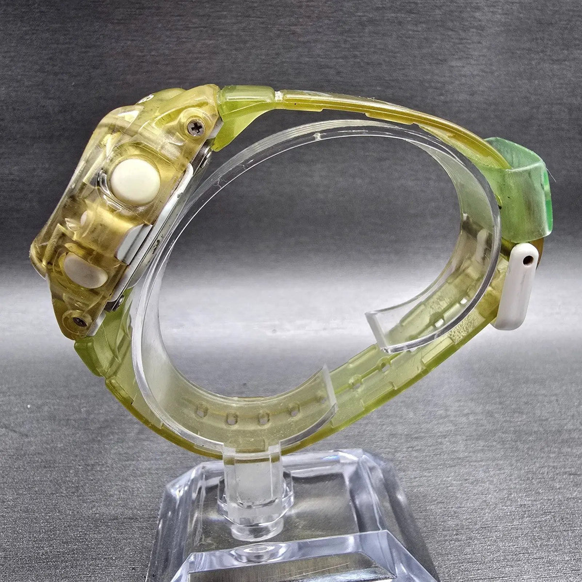 Casio Baby-G BG-169A Watch Women 43mm Green Dial Yellow Chrono Alarm New Battery6