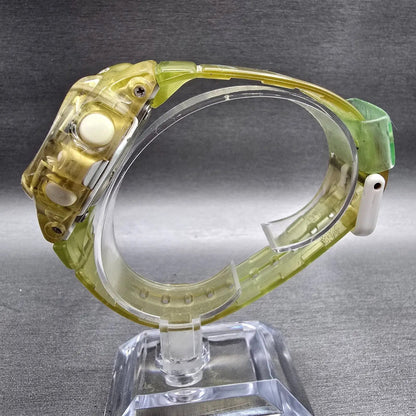 Casio Baby-G BG-169A Watch Women 43mm Green Dial Yellow Chrono Alarm New Battery6