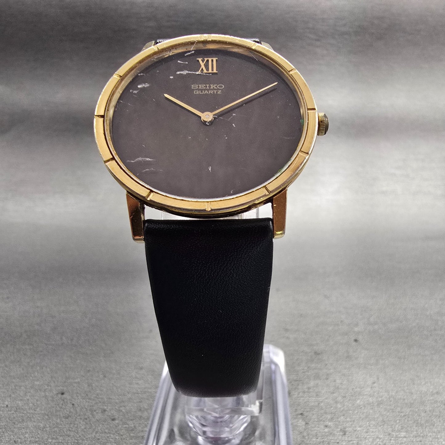 Seiko Watch Men 33mm Brown Dial Gold Tone Round 2620-0059 New Battery Vintage4