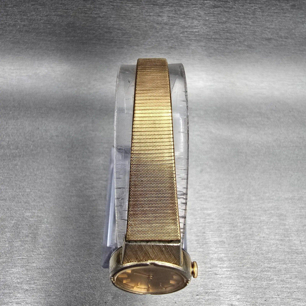 Seiko Watch Women 19mm Gold Dial Gold Tone Round 1400-0079 New Battery Vintage o4