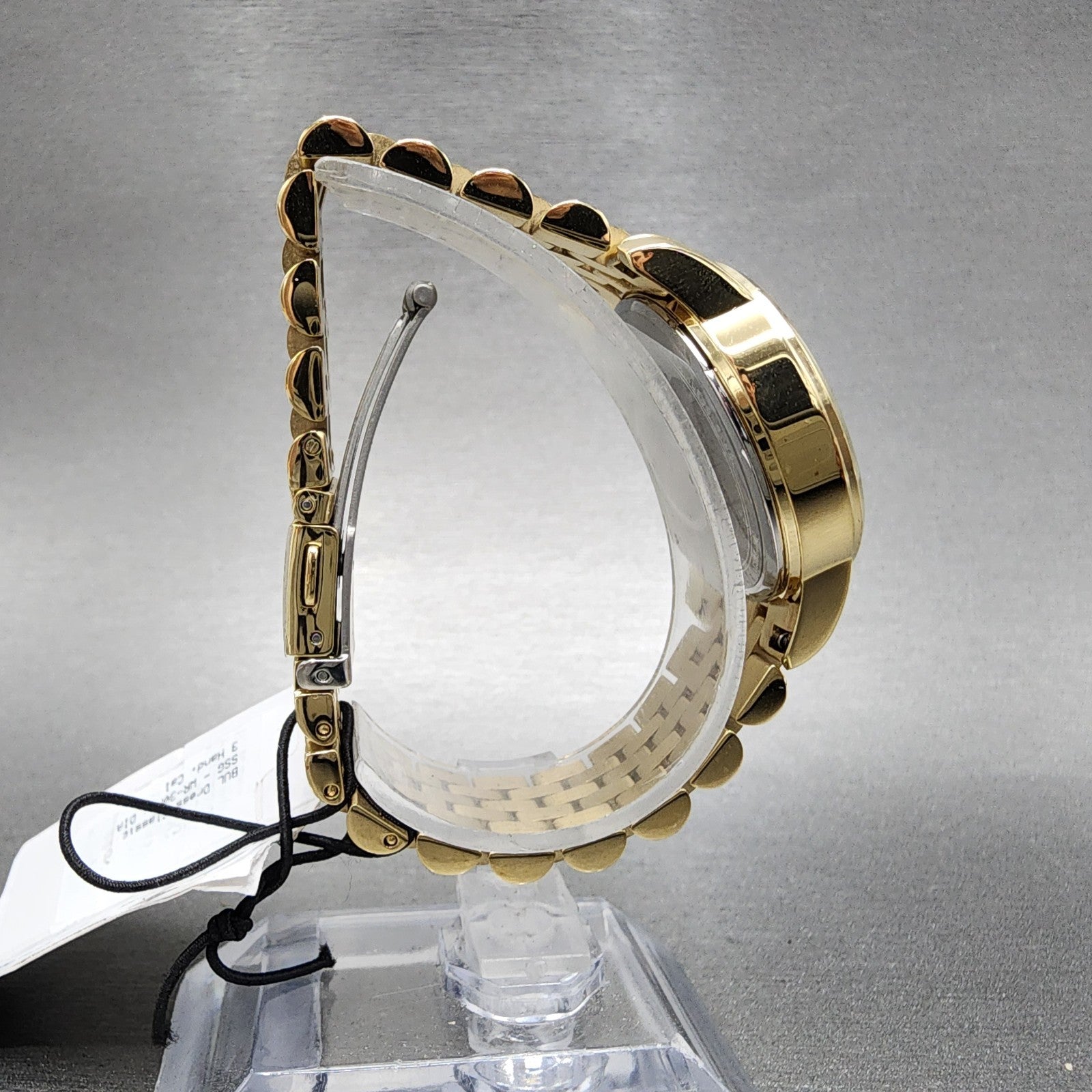 Bulova Watch Women 32mm Cream Dial Gold Tone Date Round 97P155 New Battery9