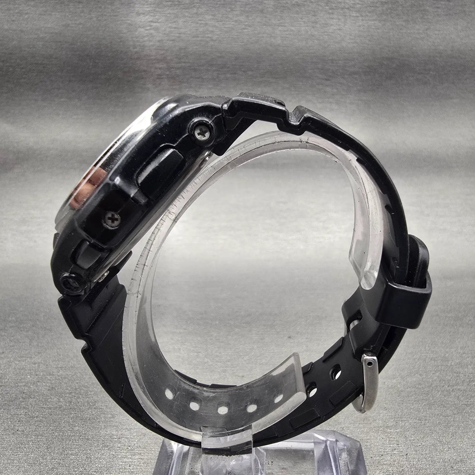 Casio Baby-G BGA-101 Watch Women 39mm Black Silver Chrono Alarm New Battery6