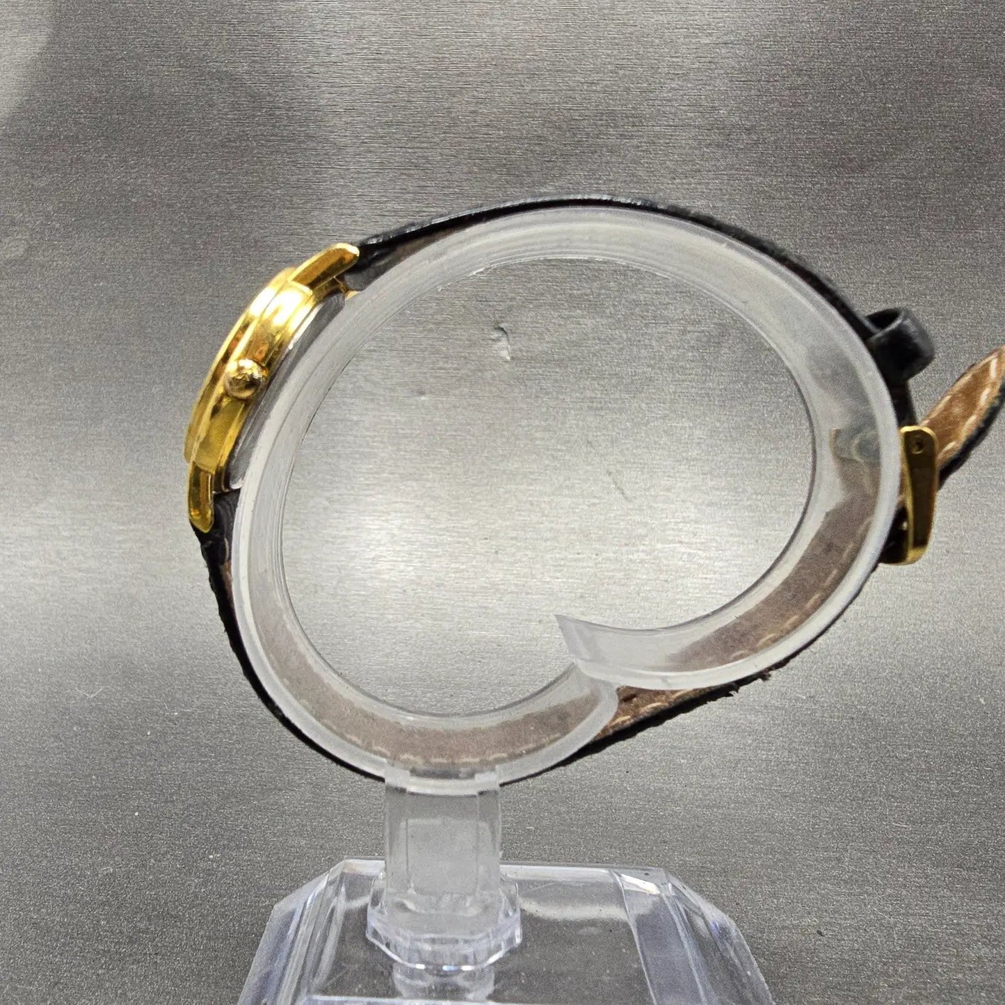Longines Watch Women 23mm White Dial Gold Tone Date Round L4.220.2 New Battery6