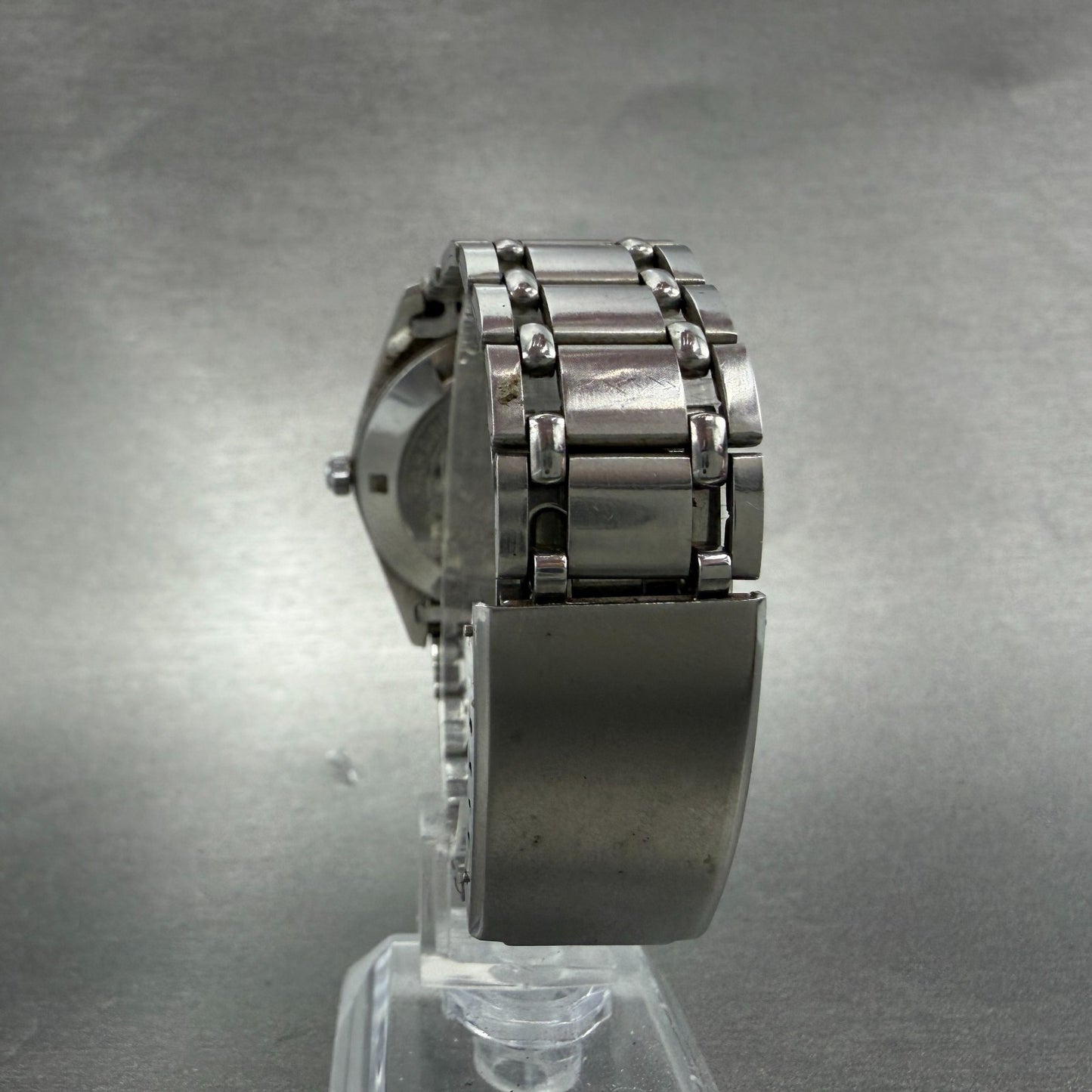 Citizen Seven Star Deluxe Watch Men 34mm Silver Dial Silver Tone Daydate Runs7