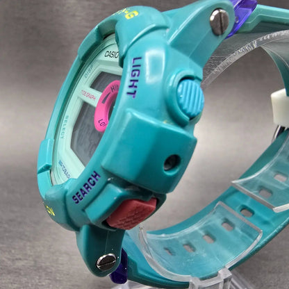 Casio Baby-G BGD-180FB Watch 44mm Blue Digital Alarm Chrono Round New battery2