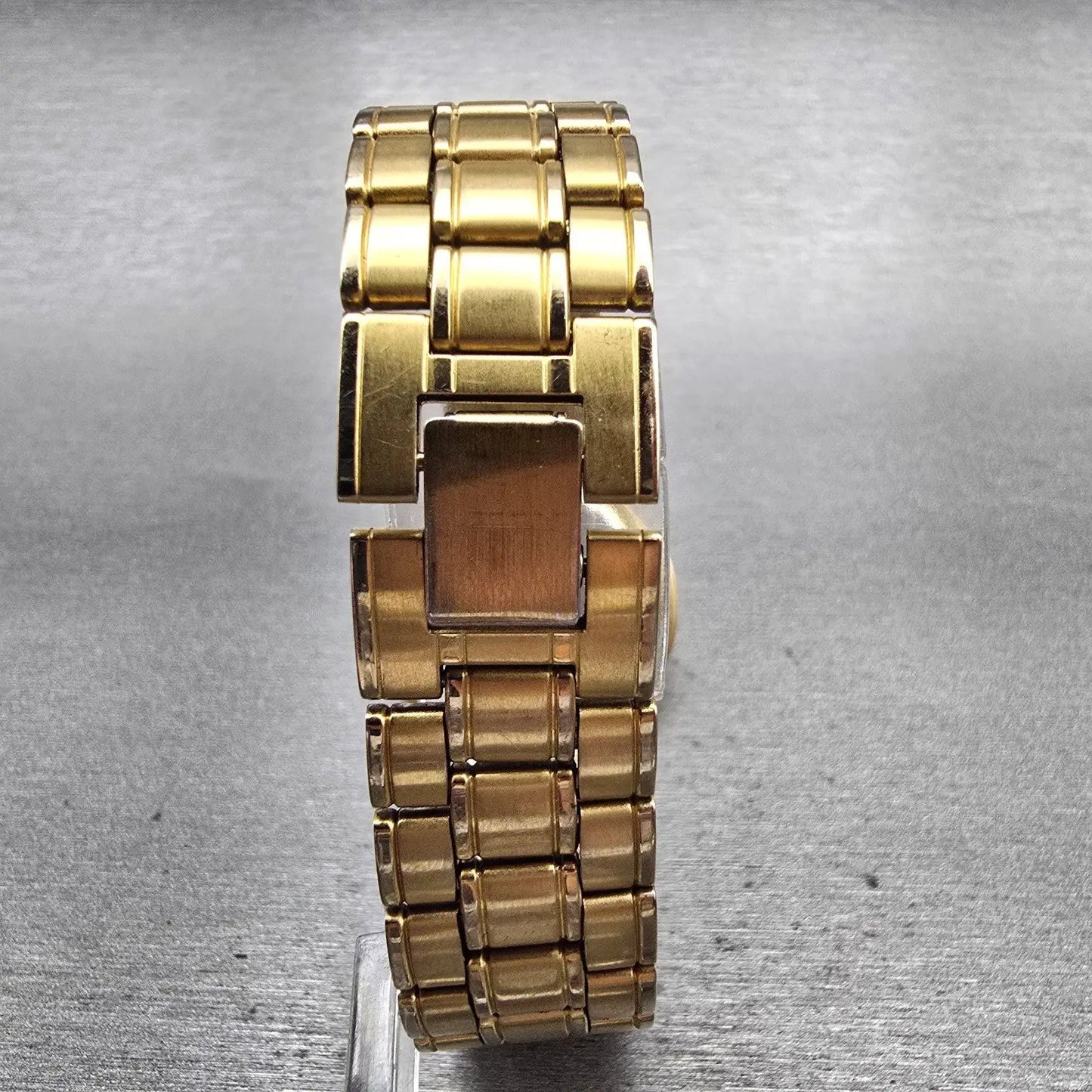 Seiko Watch Men 31mm Cream Dial Gold Tone Round 5Y95-6110 New Battery Vintage7