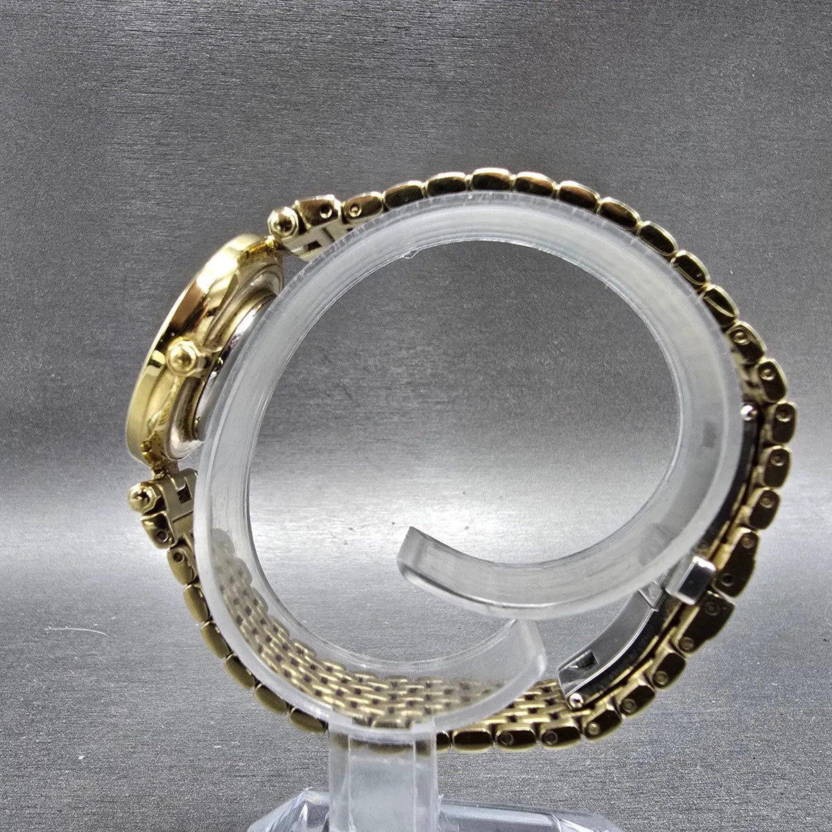 Citizen Eco-Drive Stiletto Watch Women 28mm MOP Dial Gold Round EG3082-50D Runs6