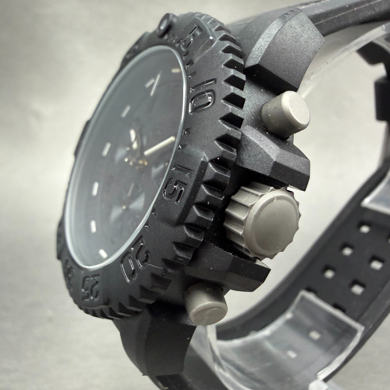 Luminox Navy Seal Colormark Chrono Watch Men 43mm Black Dial Black Tone New Batt2