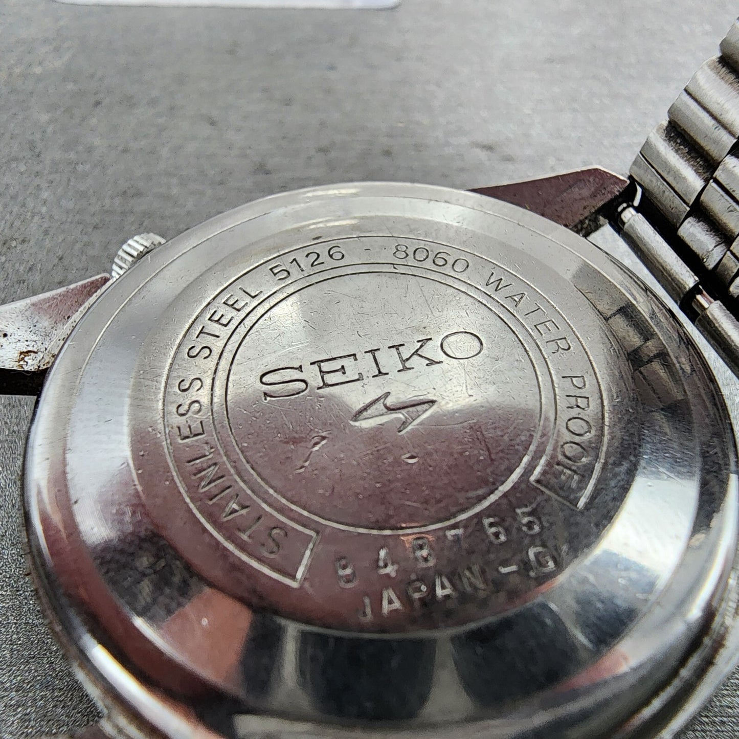 Seiko 5 Watch Men 37mm Silver Dial Silver Tone Daydate Automatic 51268060 PARTS10