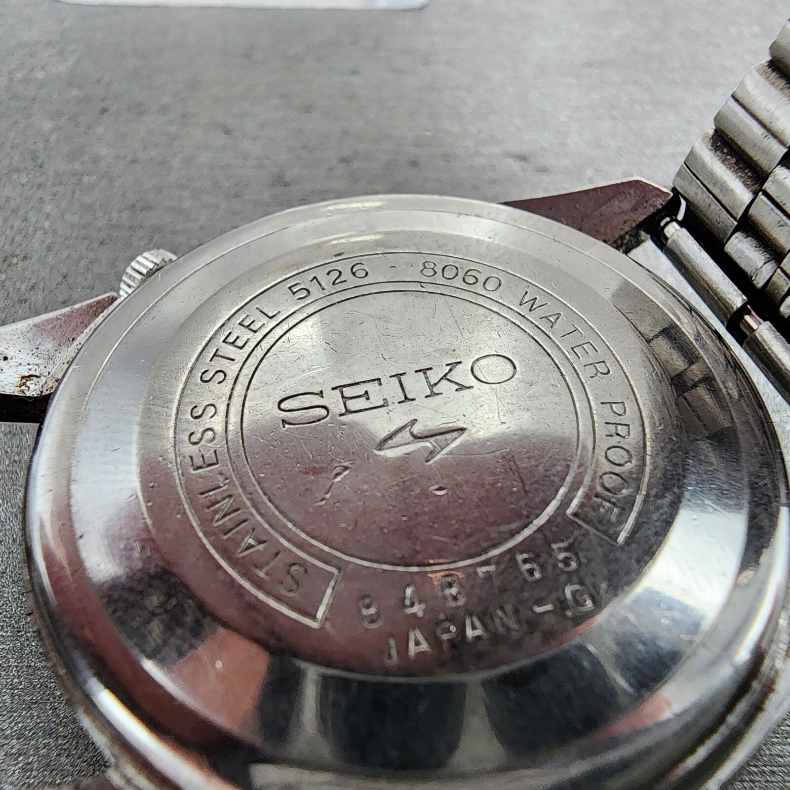 Seiko 5 Watch Men 37mm Silver Dial Silver Tone Daydate Automatic 51268060 PARTS10