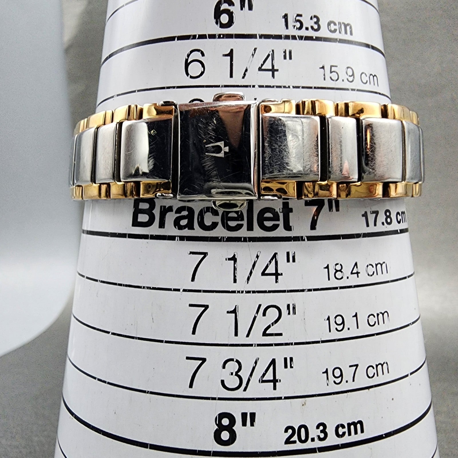 Bulova Diamond Watch Women 32mm MOP Dial Two Tone Round 98P134 New Battery10