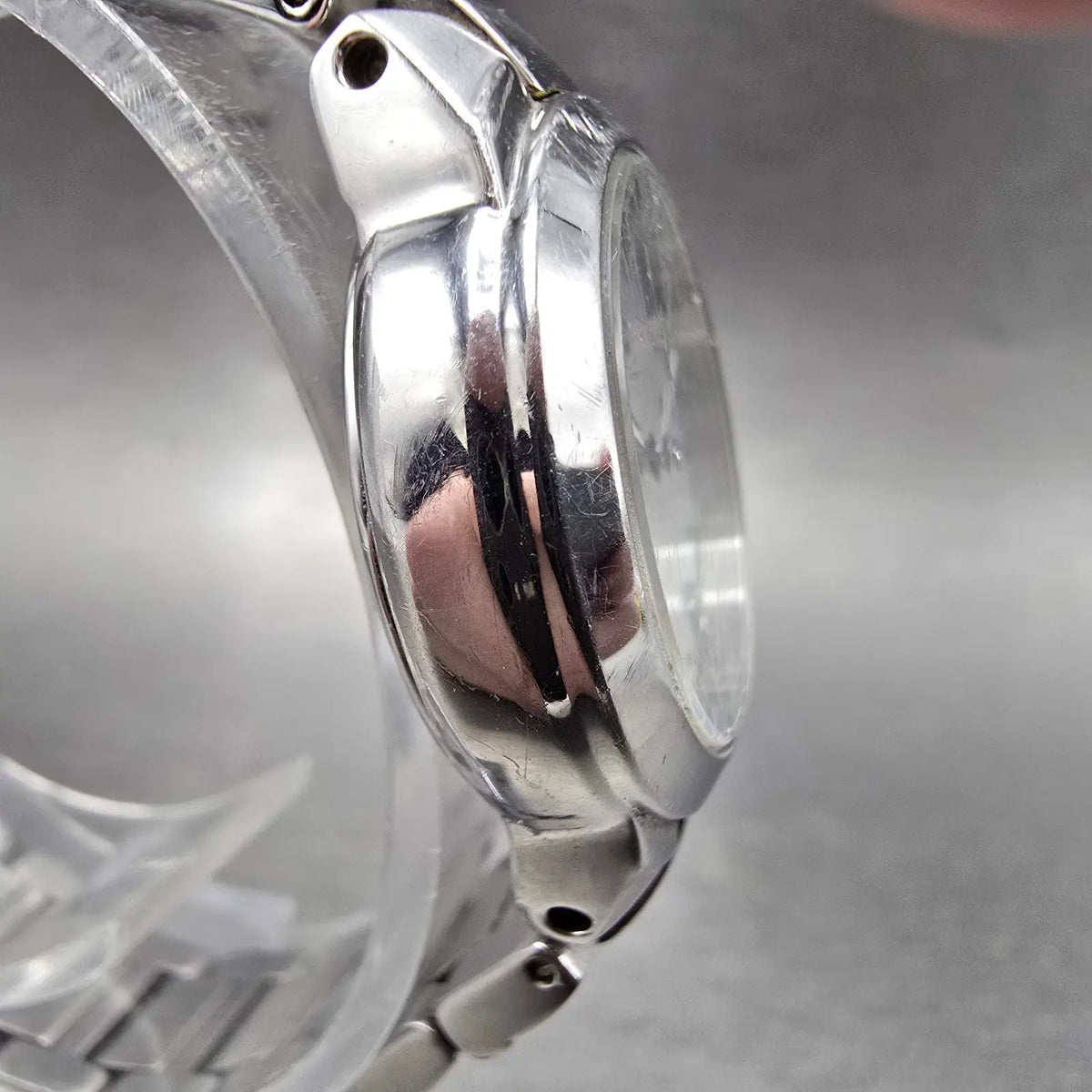 Citizen Eco-Drive Watch Women 26mm MOP Dial Steel Date Gems E011-S070074 Runs3