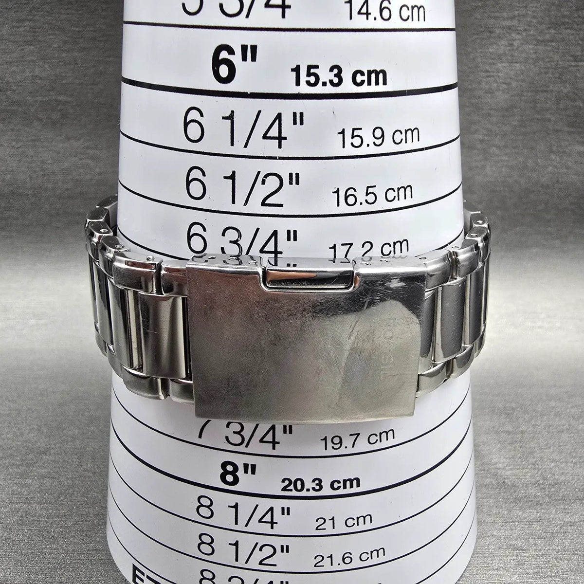 Fossil Arkitekt Tank Watch Men 29mm Silver Dial Silver Date PR-5266 New Battery9