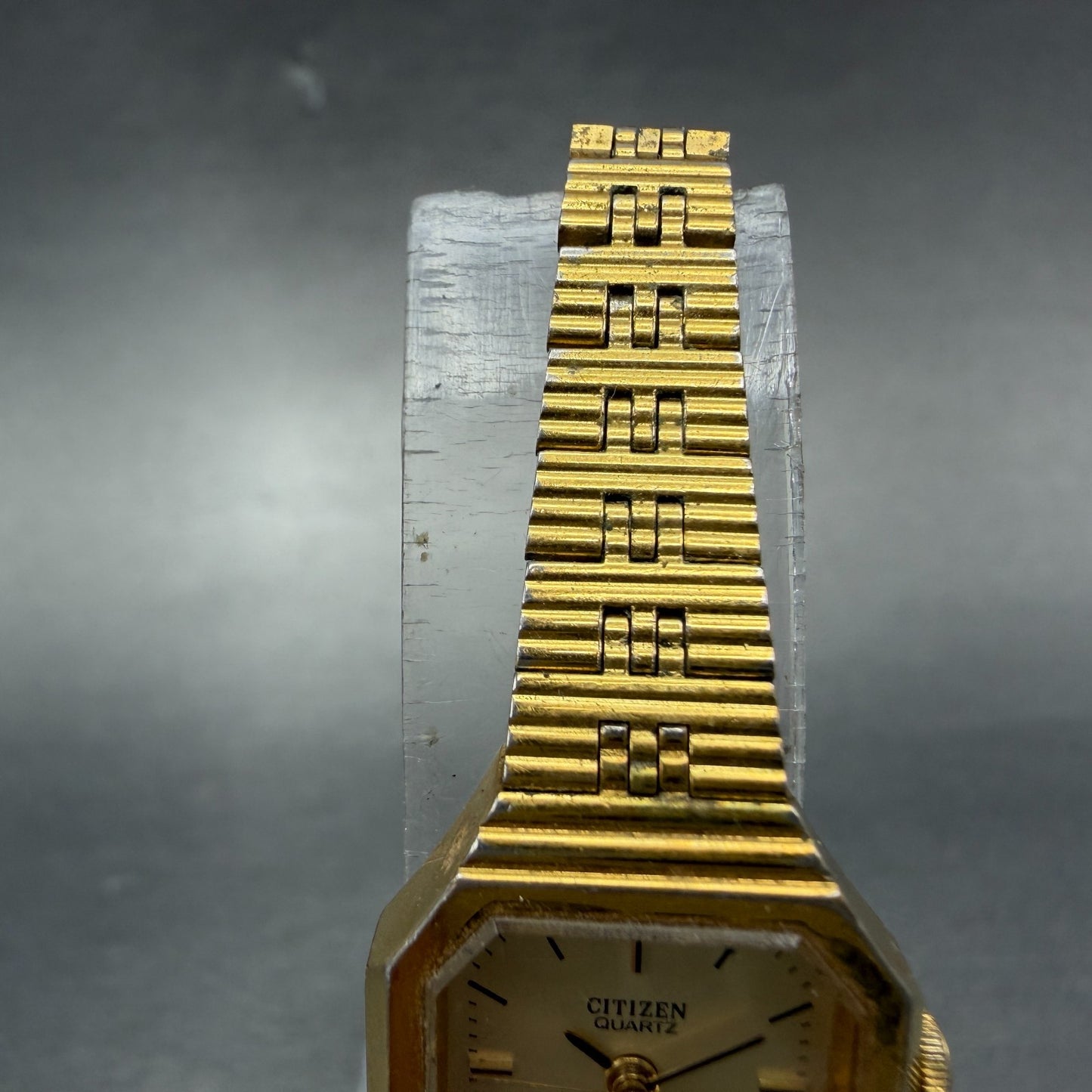 Citizen CQ Watch Women 19mm Champagne Dial Gold Tone 4031-892721 New Battery4