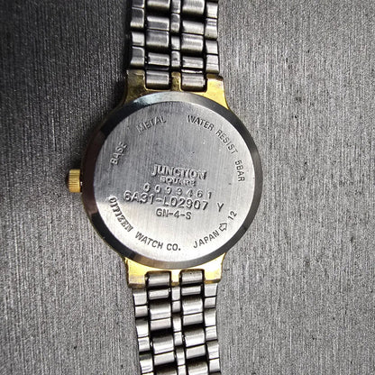 Citizen Vega Junction Watch Women 24mm Ivory Dial Two Tone 6A31-L02907 New Batt10