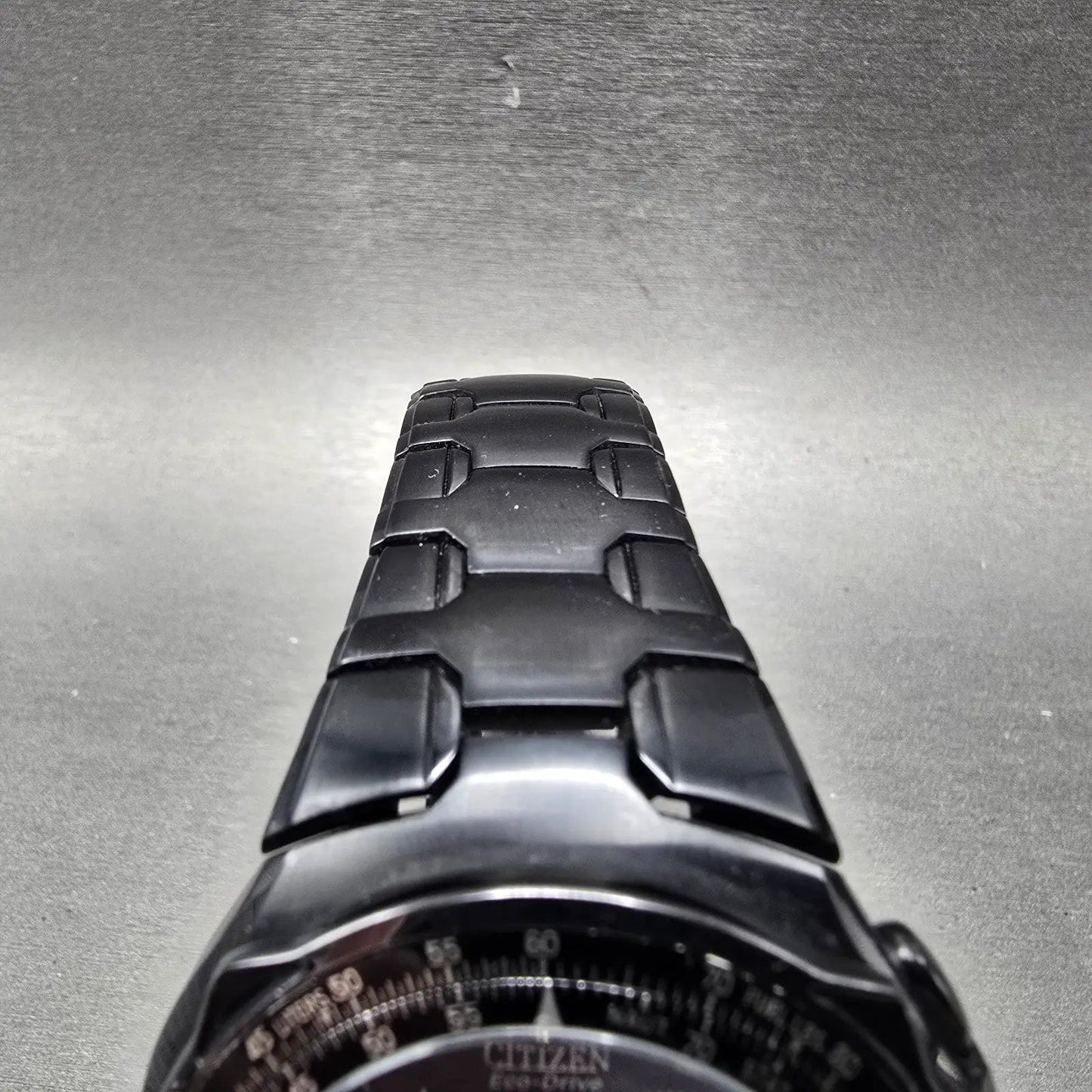 Citizen Eco-Drive Skyhawk Watch Men 43mm Black Alarm Chronograph Runs JR3155-54E4