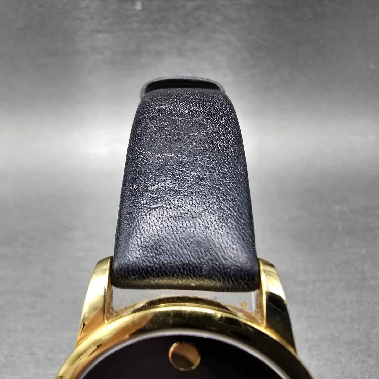Movado Museum Watch Women 28mm Black Dial Gold Tone 07.3.36.1263 New Battery4