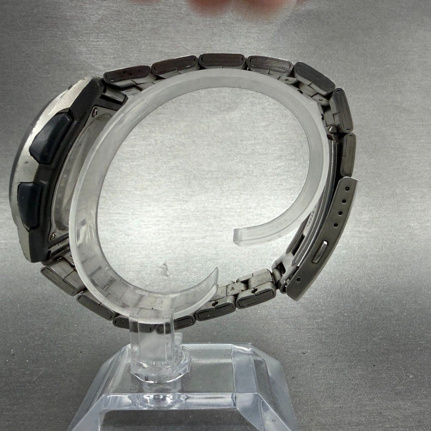Casio Illuminator Watch Men 40mm Silver Alarm Chrono Ana Digi  AW-80 New Battery6