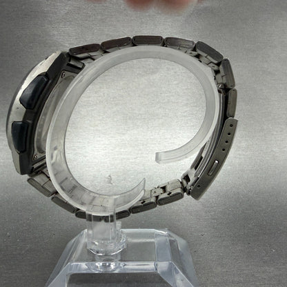 Casio Illuminator Watch Men 40mm Silver Alarm Chrono Ana Digi  AW-80 New Battery6