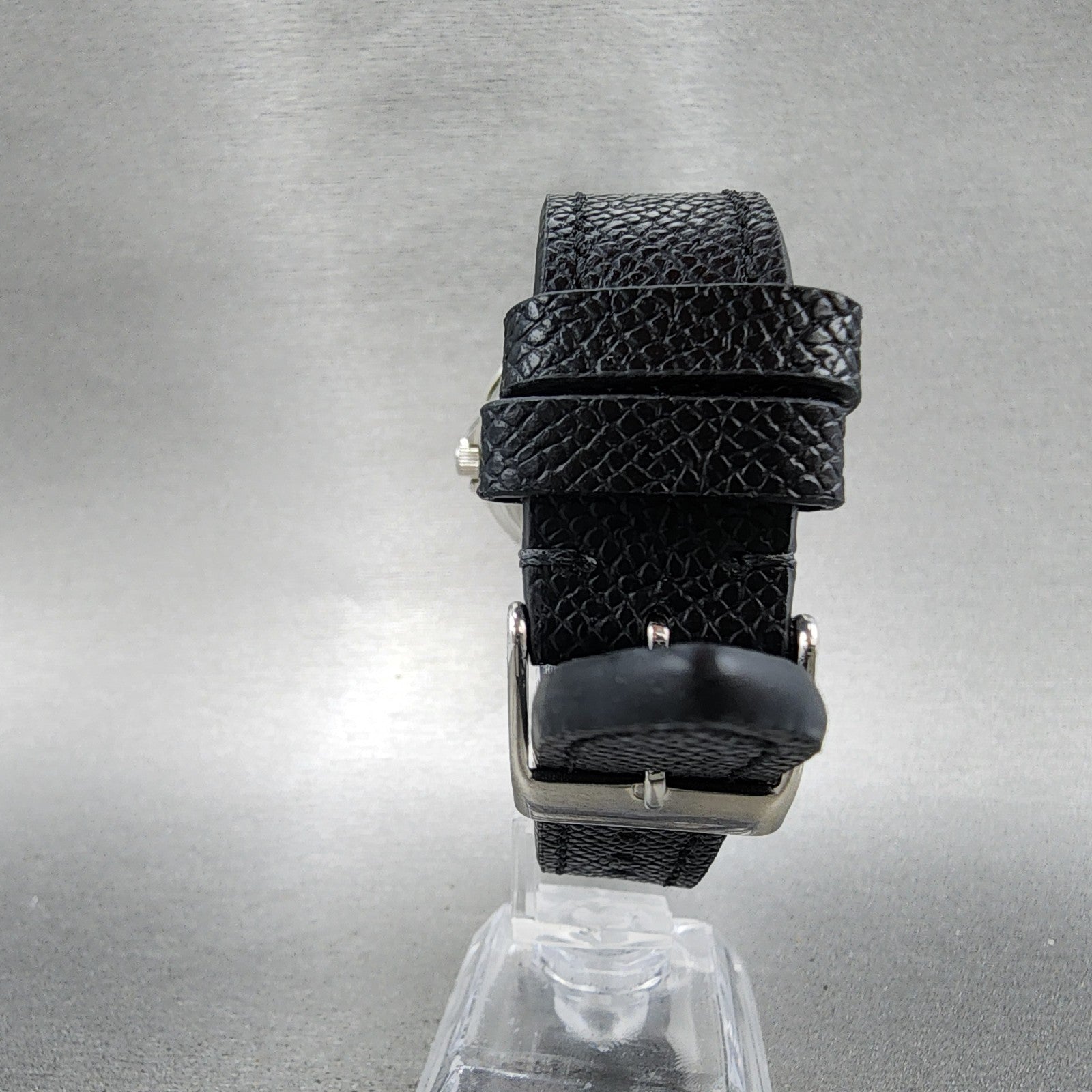 Orient Town & Country Dive Watch Men 37mm Black Dial Silver Tone Date NewBattery7