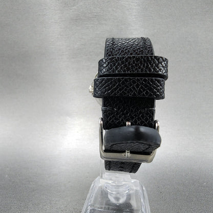 Orient Town & Country Dive Watch Men 37mm Black Dial Silver Tone Date NewBattery7