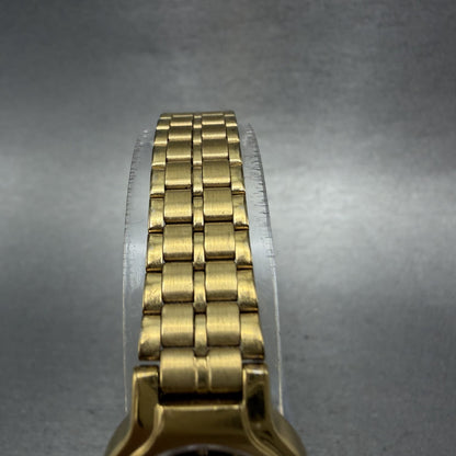 Seiko SX Watch Women 19mm Black Dial Gold Tone Round V4010091 New Battery4