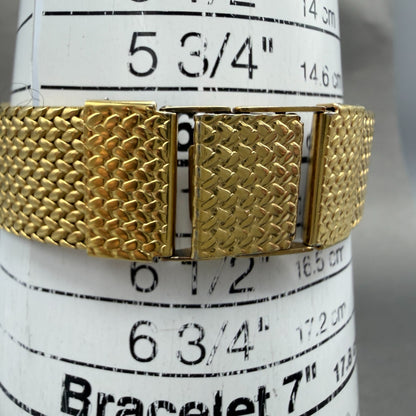 Rado Elegance Watch Men 30mm Gold Dial Gold Tone Rectangle 128.9005.2 New Batt10