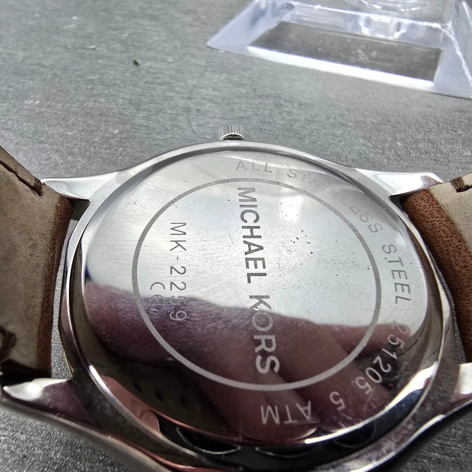 Michael Kors Runway Watch Women 42mm Silver Dial Two Tone MK-2259 New Battery DS9