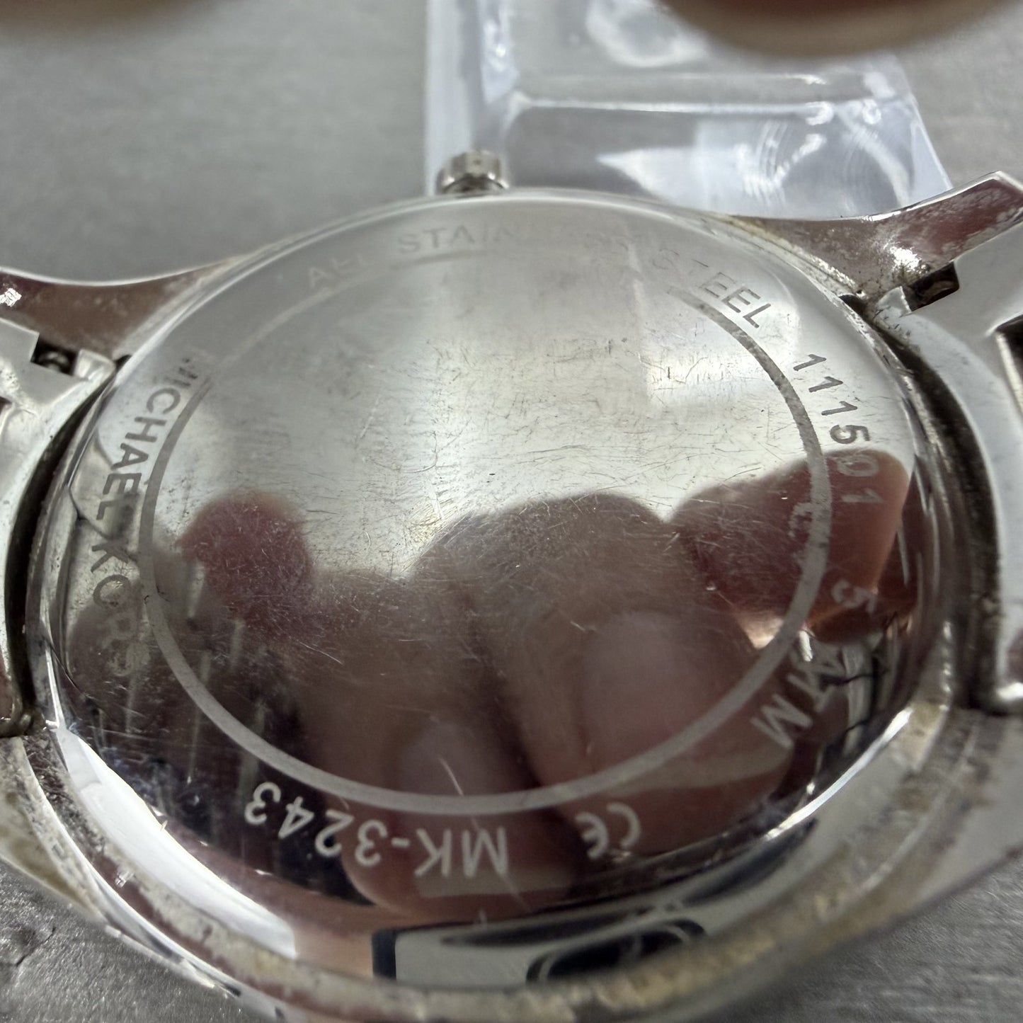 Michael Kors Blake Watch Women 42mm Silver Dial Silver Tone Round MK3243 NewBatt9