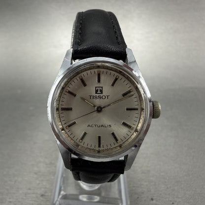 Tissot Actualis Watch Women 26mm Silver Dial Silver Tone Manual Wind Runs VTG0