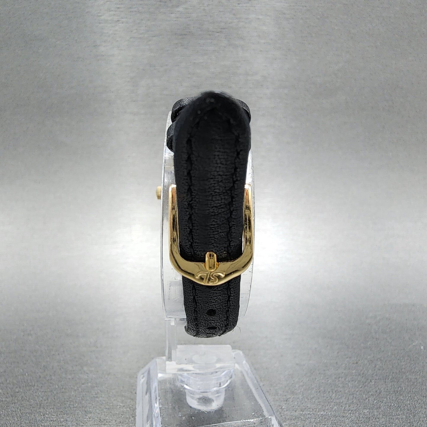 Seiko Analog Digital Watch Women 24mm Black Dial Gold Tone E0295410 PARTS8