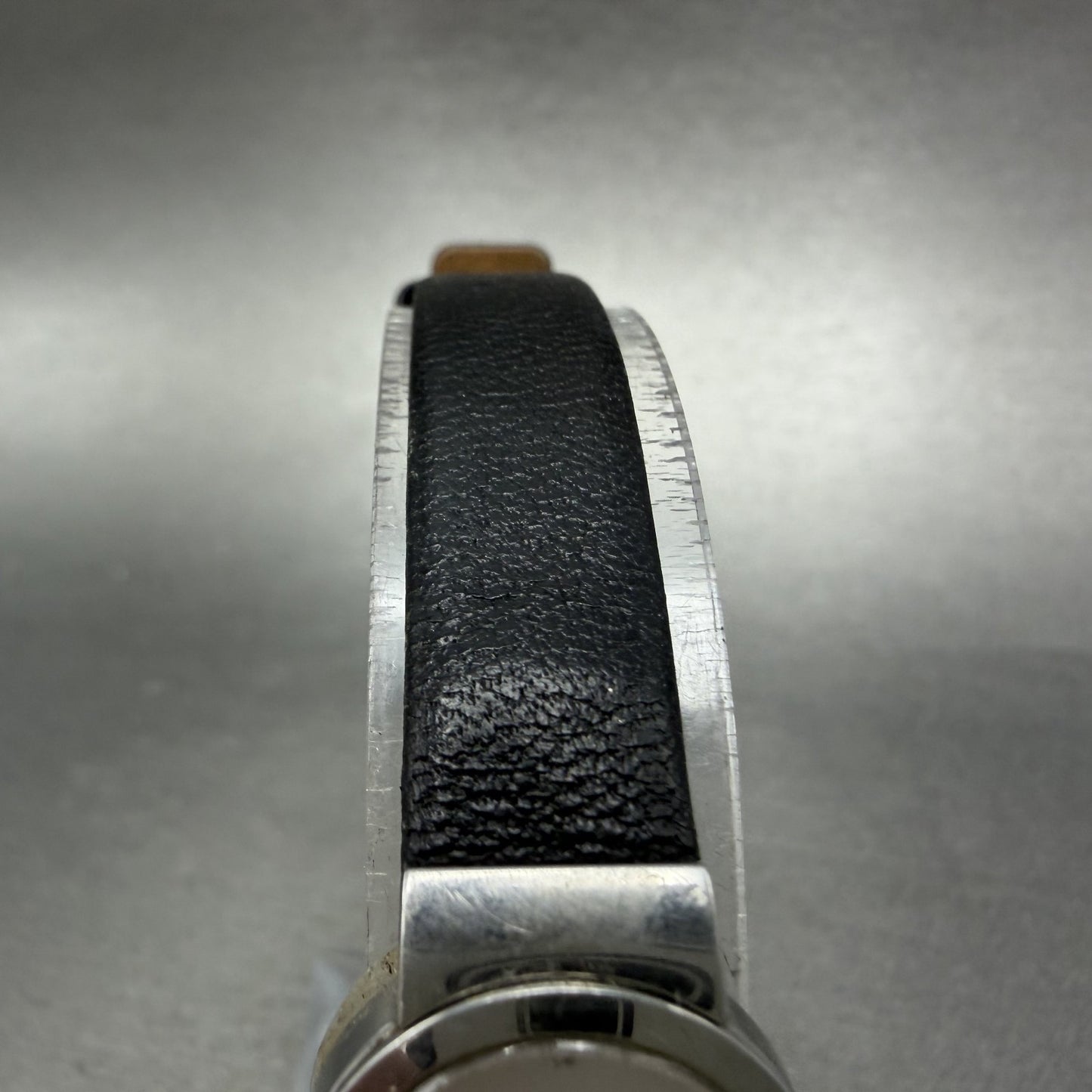 Skagen Watch Women 19mm Silver Dial Steel Round 590SSLC Leather Band New Battery4