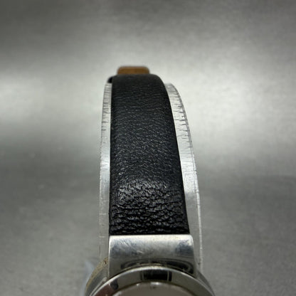 Skagen Watch Women 19mm Silver Dial Steel Round 590SSLC Leather Band New Battery4