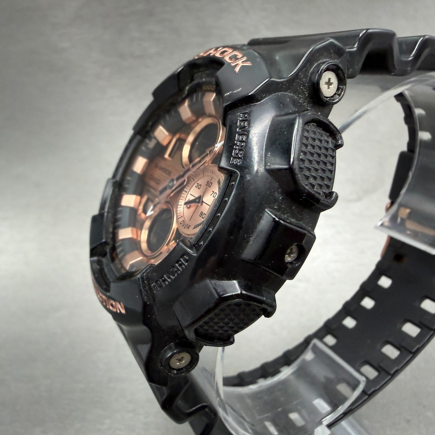 Casio G-Shock GA-140GB Watch Men 48mm Analog Digital Black Rose Gold New Battery2