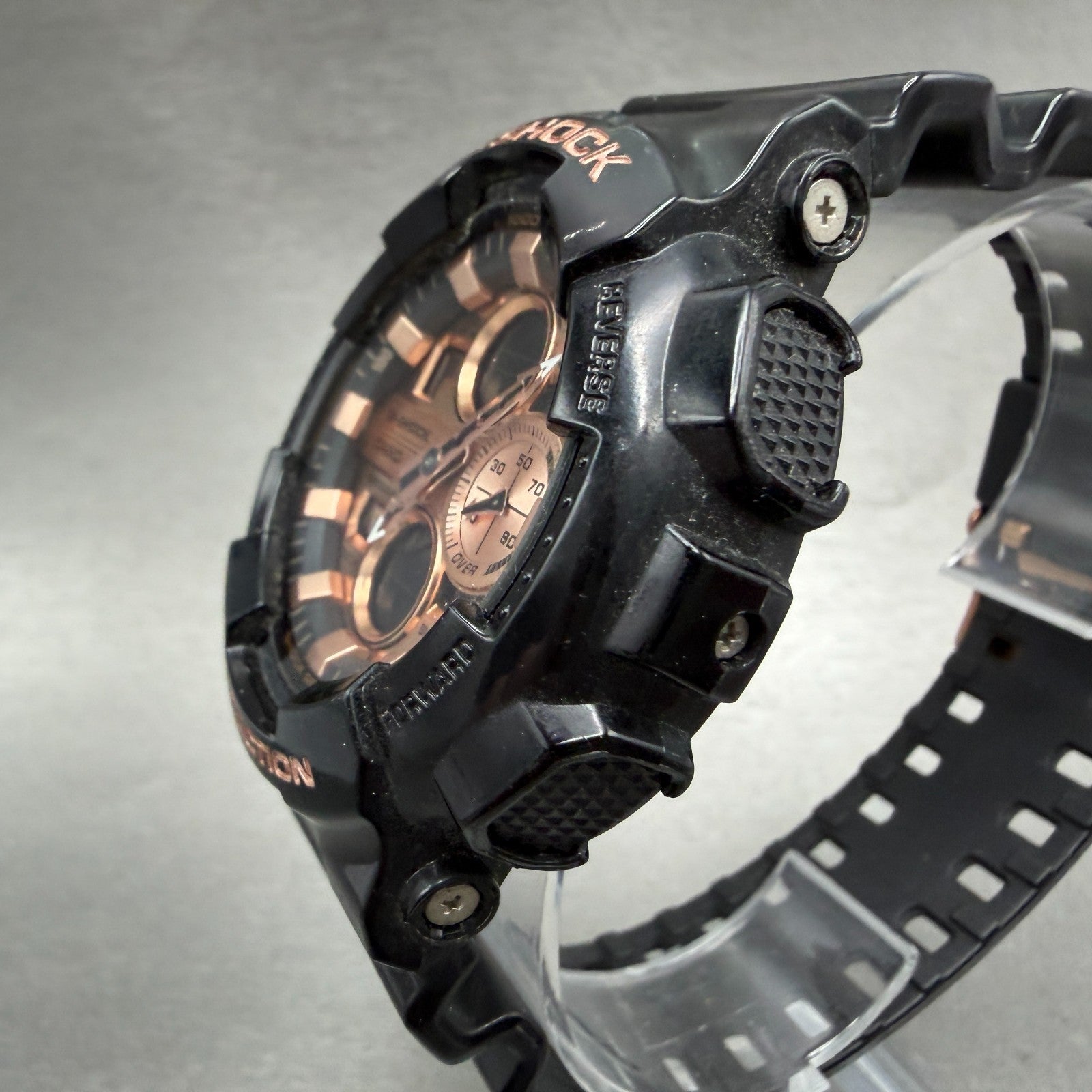 Casio G-Shock GA-140GB Watch Men 48mm Analog Digital Black Rose Gold New Battery2