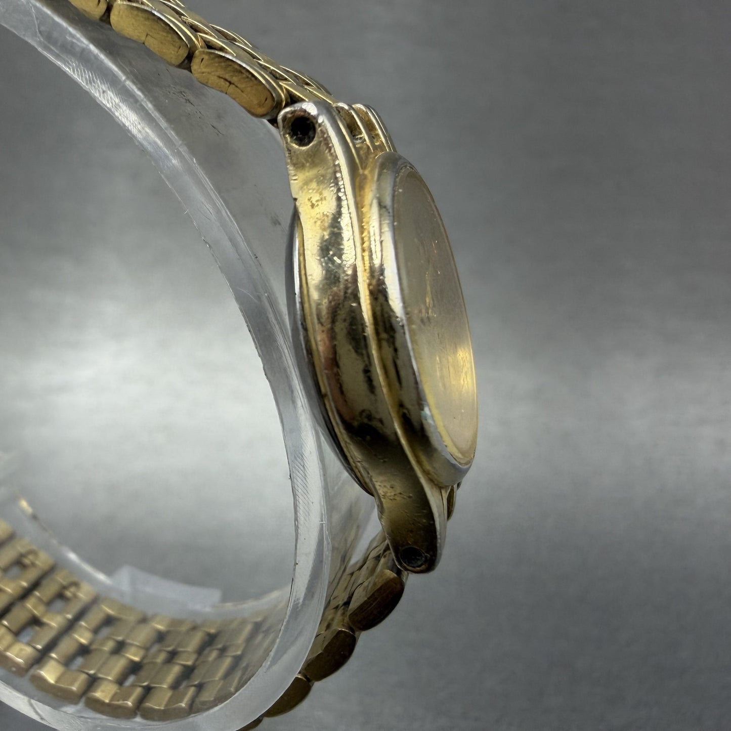 Citizen CQ Watch Women 21mm Champagne Dial Gold Tone Round 5930S29762 New Batt3